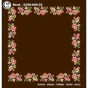 Cenk 100cm Ortası Boş Oyalık Yazma (Cnk-600-22)