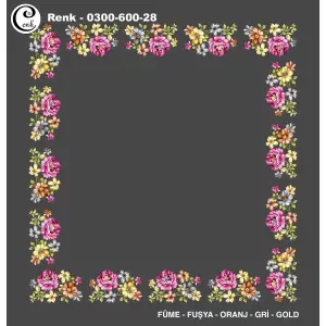 Cenk 100cm Ortası Boş Oyalık Yazma (Cnk-600-28)