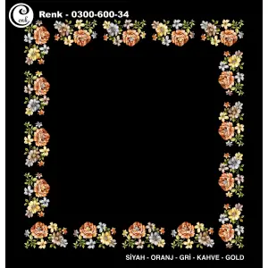 Cenk 100cm Ortası Boş Oyalık Yazma (Cnk-600-34)