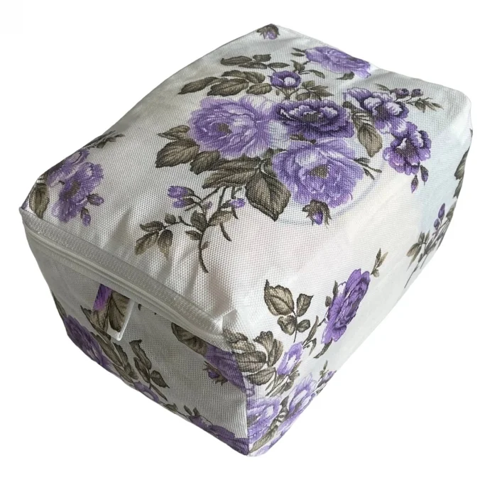 Desenli Çorap Hurcu Lila Renk 30*22*18 cm 1 adet (Hurc9703)