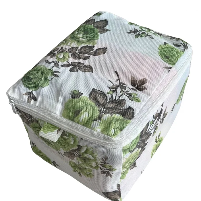 Desenli Çorap Hurcu Yeşil Renk 30*22*18 cm 1 adet (Hurc9704)