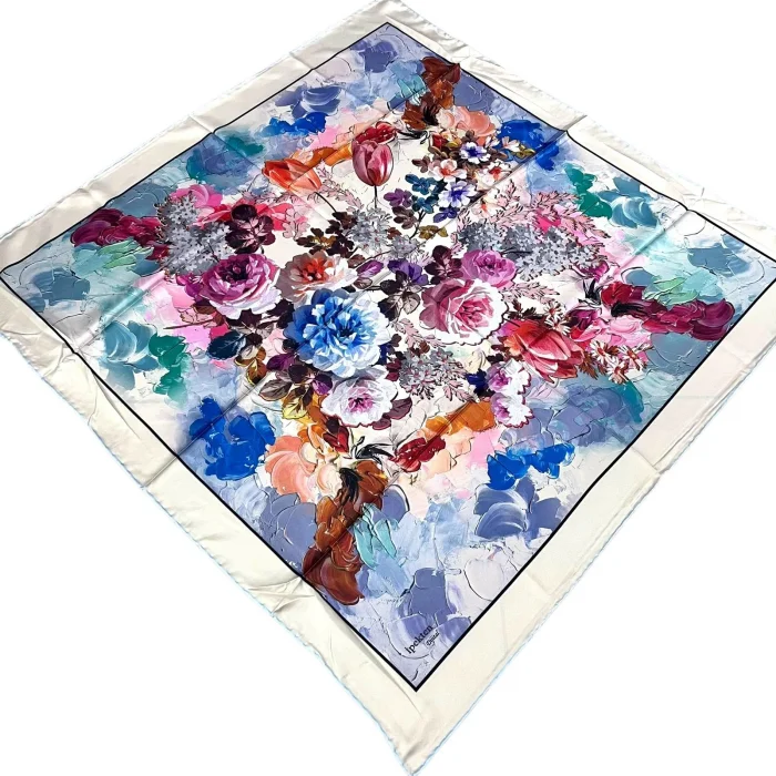 İpekten Dijital Twill Eşarp (TE9608)