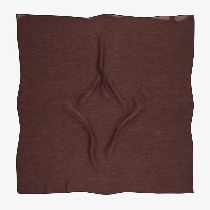 Picasso Düz Pırıltı Kehribar Eşarp Kahve (ry9921)