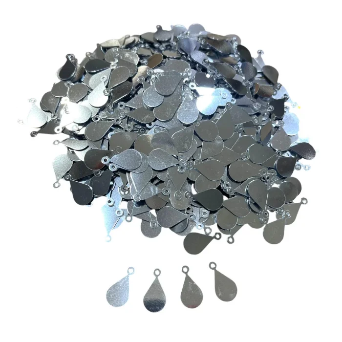 Pleksi Damla Oya İşleme Pulu 50 gr. Gümüş (pul03-03)