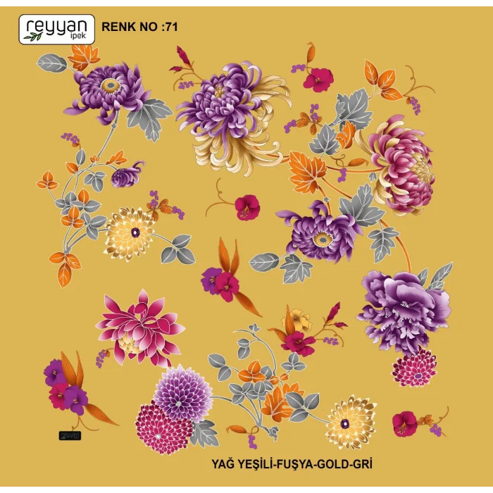 Reyyan Desenli Oyalık Yazma (ryyn-405-18)