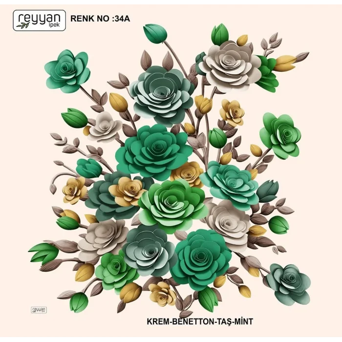 Reyyan Desenli Oyalık Yazma (ryyn-418-04)