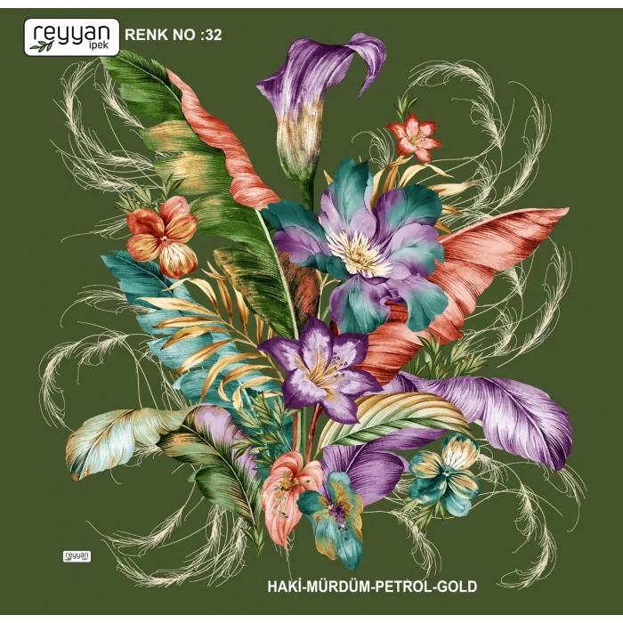 Reyyan Desenli Oyalık Yazma (ryyn-423-08)