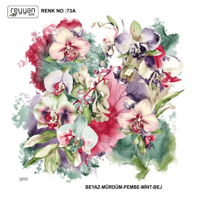 Reyyan İpek 100 cm Oyalık Yazma (ryyn-370-25)