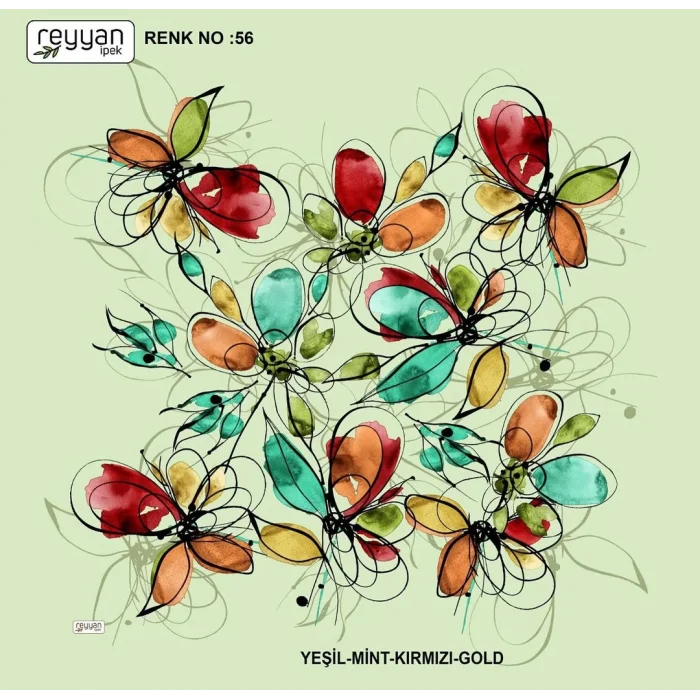 Reyyan İpek 100 cm Oyalık Yazma (ryyn-397-11)