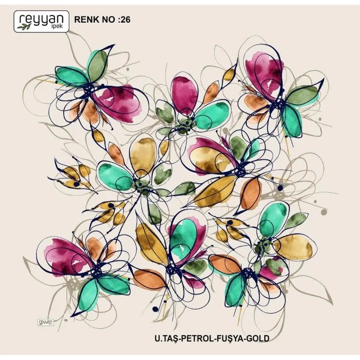 Reyyan İpek 100 cm Oyalık Yazma (ryyn-397-17)