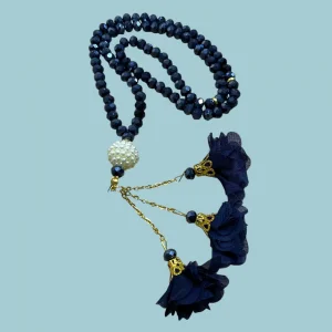 99lu Büyük Boy Gül Püsküllü Kristal Tespih (tsph07-11)