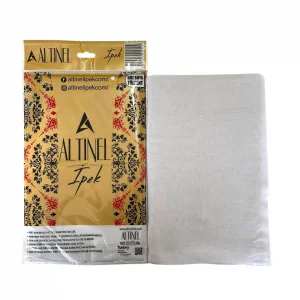 Altınel İpek Beyaz Düz Poşetli Yazma (AE-271-03)