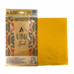 Altınel İpek Sarı Düz Poşetli Yazma (AE-271-07)