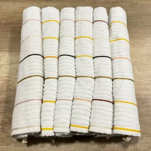 Anemon Beyaz Jakarlı 50x90 cm El Yüz Havlusu 12 adet(Anemon9902)