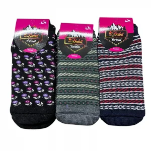 Babil Örgü Termal Kadın Patik Çorap 6lı Paket (BC-95-15)