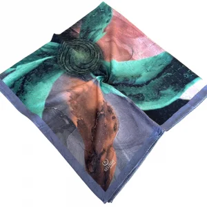 Belinda Desenli Bambu Kraş Eşarp (BKR9405)