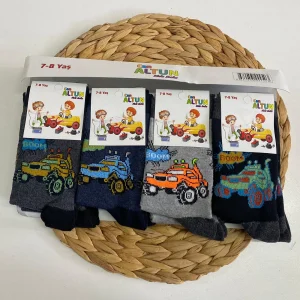 Canaltun Erkek Çocuk Penye Soket Çorap 12li Paket (Yaş:7-8) (EC-99-12)