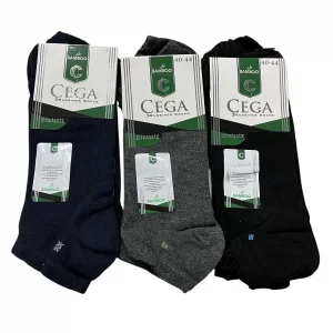 Çega Bambu Erkek Patik Çorap 12li Paket (MC-96-15)