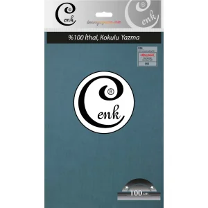 Cenk Düz 100cm Okyanus Mavi Yazma (301-056)