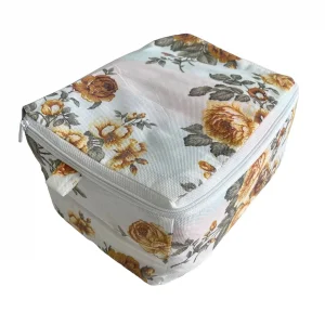 Desenli Çorap Hurcu Kahverengi Renk 30*22*18 cm 1 adet (Hurc9701)