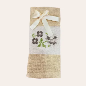 Durul Nakışlı Peçete Keten Mutfak Havlusu 50*30 cm (pçt9907)