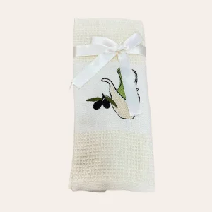 Durul Nakışlı Peçete Keten Mutfak Havlusu 50*30 cm (pçt9914)