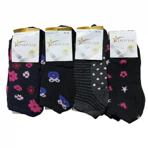 Ekonomik Havlu Kadın Patik Çorap 12li Paket (BC-95-12)