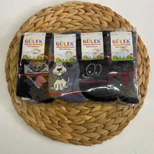 Gülek Erkek Çocuk Penye Soket Çorap 12li Paket (Yaş:7-8) (EC-99-17)