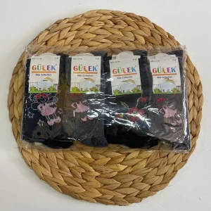 Gülek Kız Çocuk Penye Soket Çorap 12li Paket (Yaş:7-8) (KC-96-03)