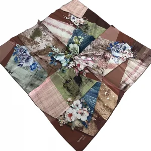 İpekten Dijital Twill Eşarp (TE9916)