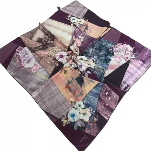 İpekten Dijital Twill Eşarp (TE9917)