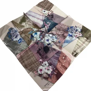 İpekten Dijital Twill Eşarp (TE9919)