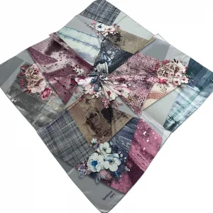 İpekten Dijital Twill Eşarp (TE9920)