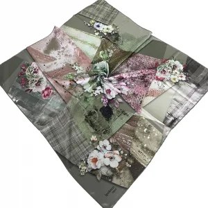 İpekten Dijital Twill Eşarp (TE9922)