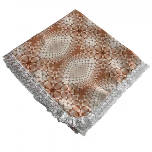 Kenarı Dantelli Desenli Sofra 140x140 cm 1 Adet(Sofra9524)