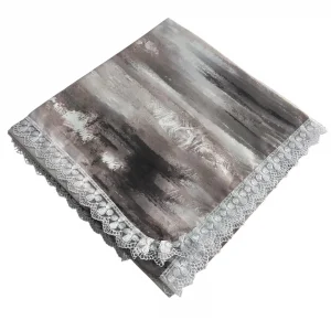 Kenarı Dantelli Desenli Sofra 140x140 cm 1 Adet(Sofra9527)