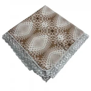 Kenarı Dantelli Desenli Sofra 140x140 cm 1 Adet(Sofra9533)