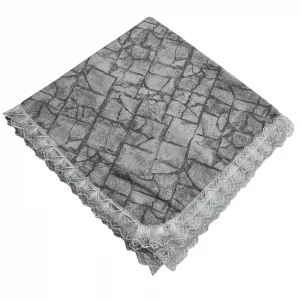 Kenarı Dantelli Desenli Sofra 140x140 cm 1 Adet(Sofra9534)