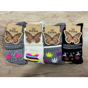 Özsa Kadın Uzun Konç Patik Çorap 12li Paket (BC-99-69)