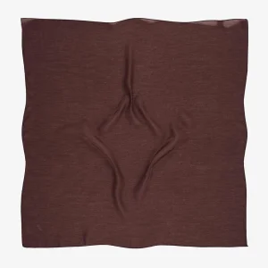 Picasso Düz Pırıltı Kehribar Eşarp Kahve (ry9921)