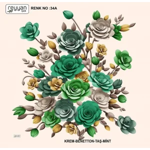 Reyyan Desenli Oyalık Yazma (ryyn-418-04)