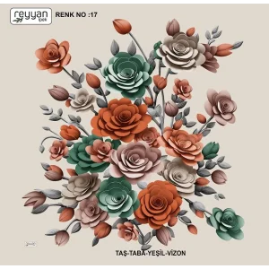 Reyyan Desenli Oyalık Yazma (ryyn-418-16)