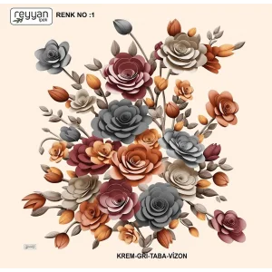 Reyyan Desenli Oyalık Yazma (ryyn-418-24)