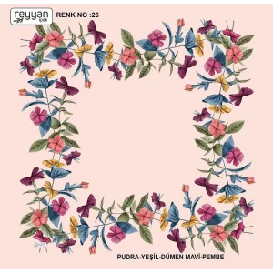 Reyyan Desenli Oyalık Yazma (ryyn-420-07)