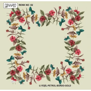 Reyyan Desenli Oyalık Yazma (ryyn-420-25)