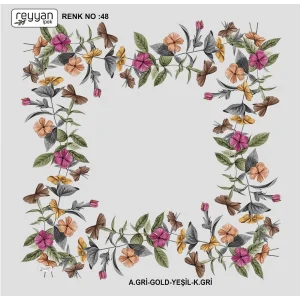 Reyyan Desenli Oyalık Yazma (ryyn-420-26)