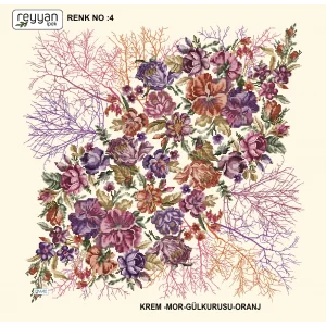 Reyyan İpek 100 cm Oyalık Yazma (ryyn-328-17)