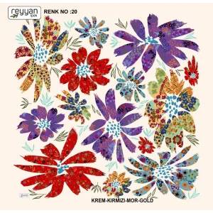 Reyyan İpek 100 cm Oyalık Yazma (ryyn-358-01)