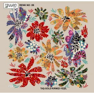 Reyyan İpek 100 cm Oyalık Yazma (ryyn-358-11)