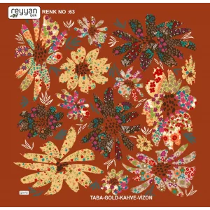 Reyyan İpek 100 cm Oyalık Yazma (ryyn-358-13)